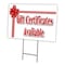 Signmission Gift Certificates Yard Sign & Stake outdoor plastic coroplast window, C-1216-DS-Gift Certificates C-1216-DS-Gift Certificates - alternate 1